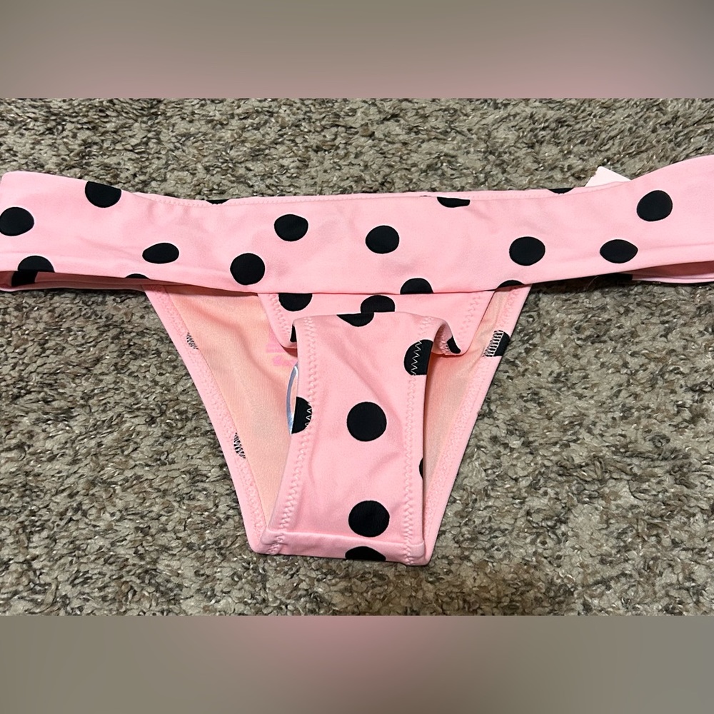 Pink Brazilian swimsuit bottoms